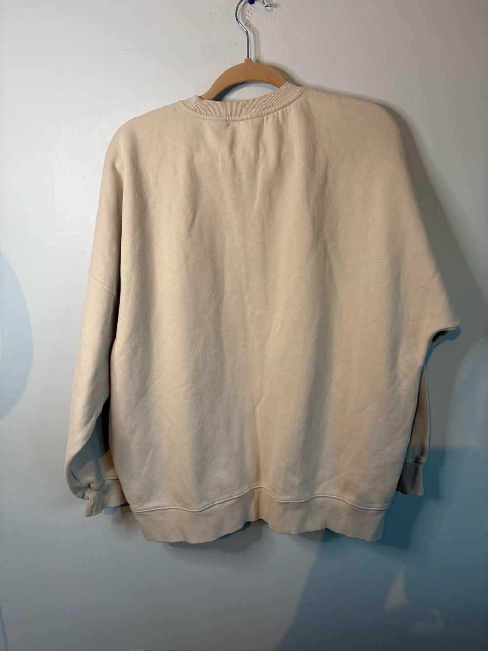 Tuff Athletics Cream Crewneck Sweatshirt with Pockets - Picture 3 of 5